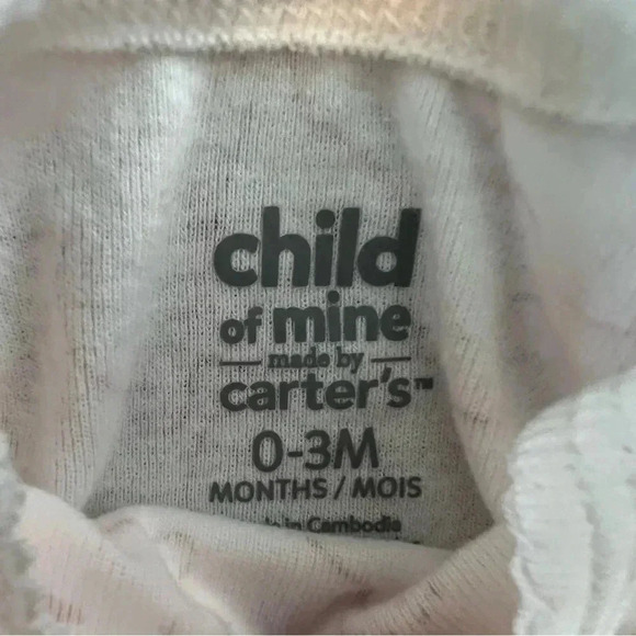 BUNDLE: Child of Mine made by Carters | (2) baby girls onesies. Size: 0-3MOS - Picture 7 of 10